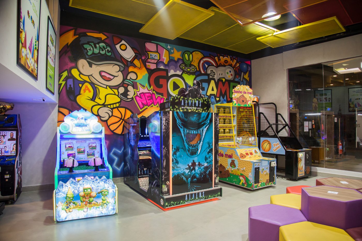 Arcade e games eletrônicos na Go Games Rio — Center Shopping Jacarepaguá