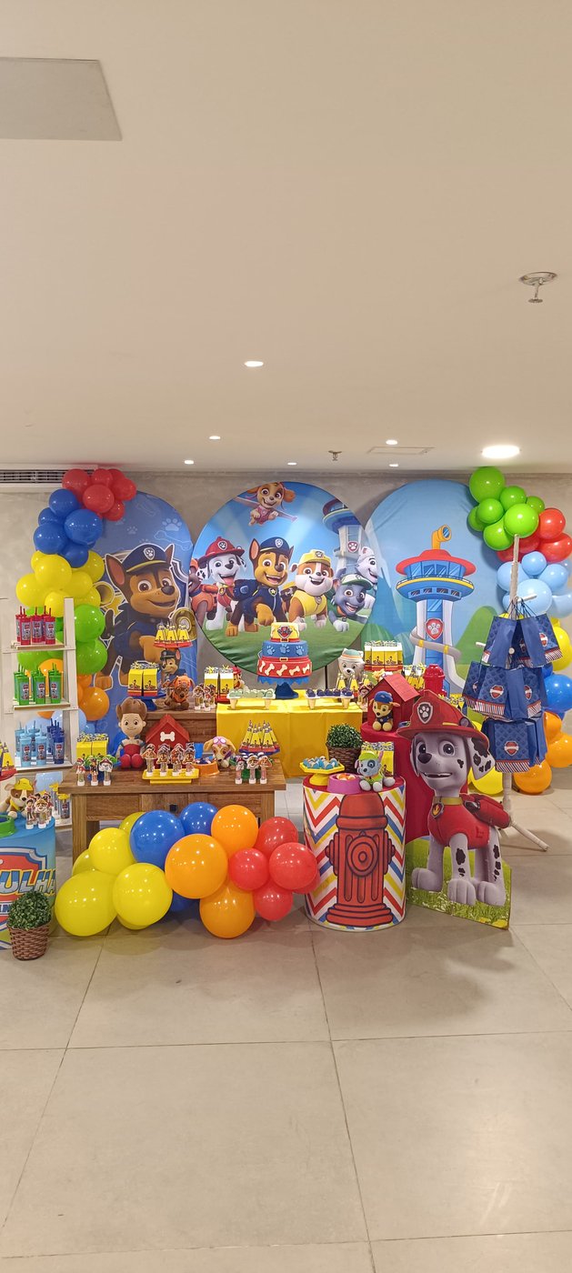 Festa temática Patrulha Canina — salão de festas Go Games Rio, Jacarepaguá
